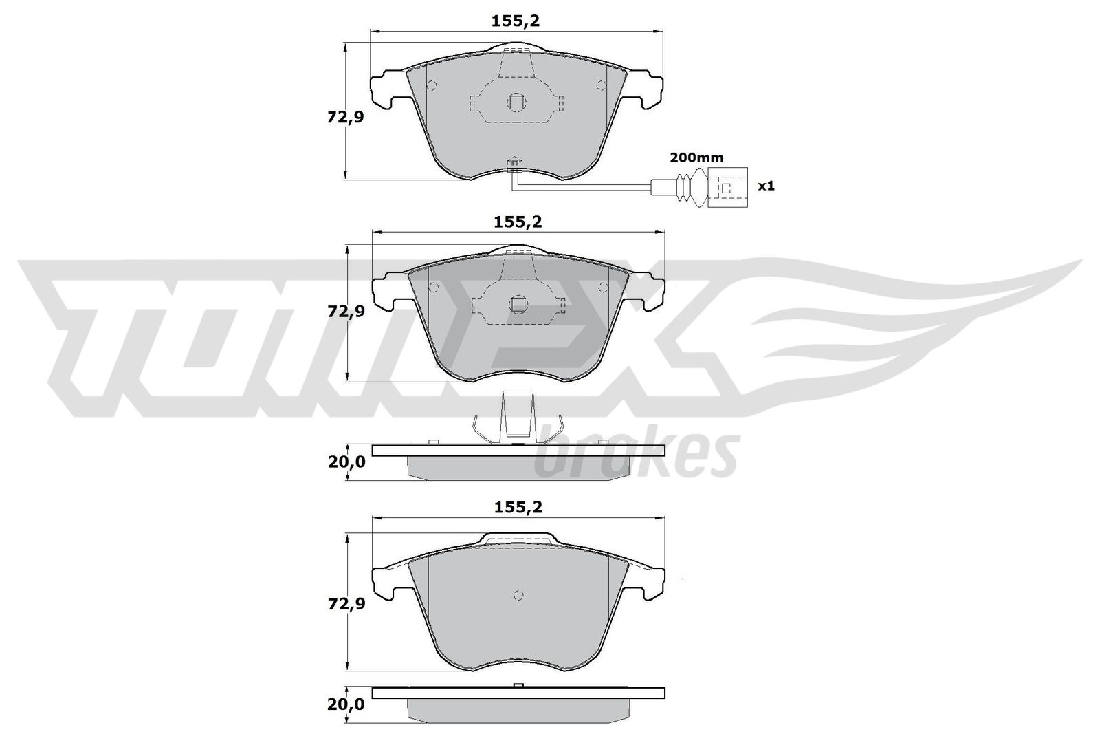 TOMEX Brakes TX 17-12 Sada...